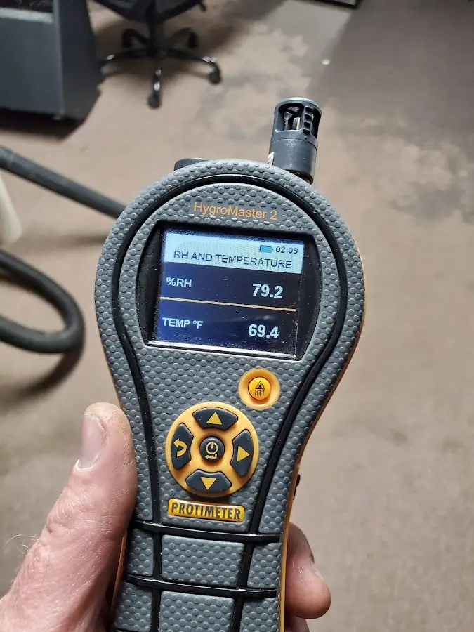 Moisture meter humidity assessment for Mold Remediation & Removal in Dundee