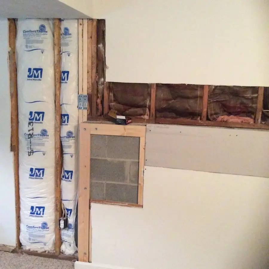 Wall insulation replacement during Contents Cleaning & Restoration in Dundee